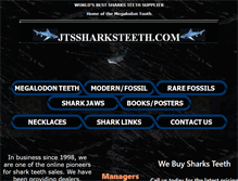 Tablet Screenshot of jtssharksteeth.com